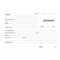 Chitanta, carnete A6, 3 ex/set, 50 seturi/carnet